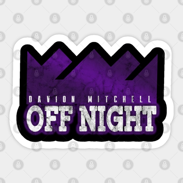 Off Night - Davion Mitchell Sticker by justincroteau